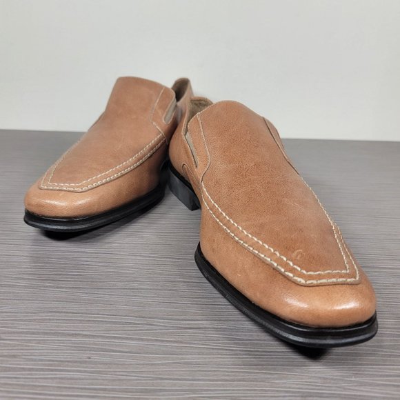Bruno Magli Raging Slip On Loafers,Tan Leather 7 W - Picture 4 of 12